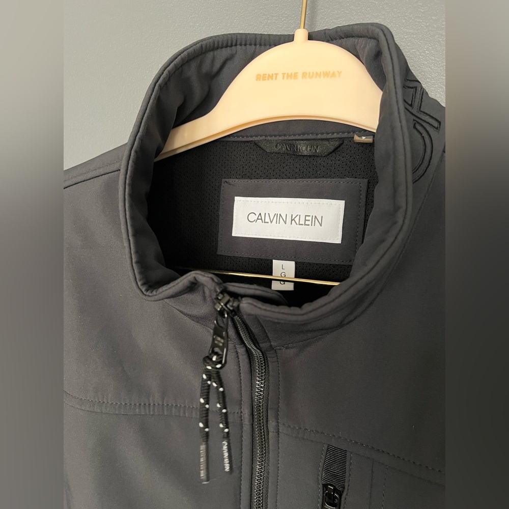 Calvin Klein Men's Gray / Black Softshell Jacket Coat - Picture 5 of 15